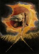 William Blake The Ancient of Days,frontispiece for Europe,a Prophecy (mk19) oil on canvas